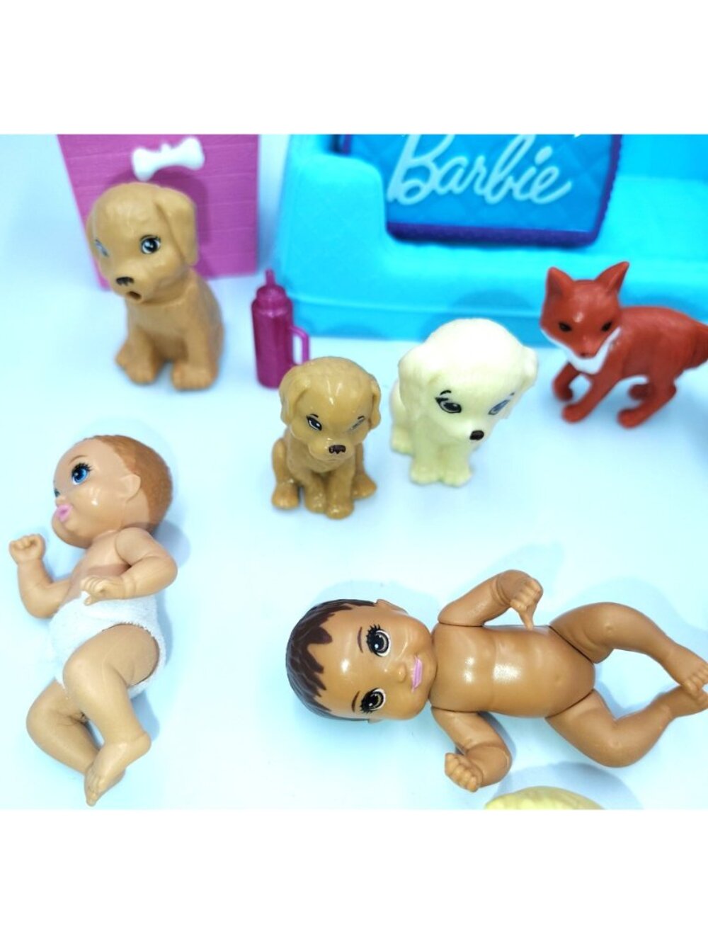 Barbie Pet Accessory Mixed Lot Mermaid Dolls Babies Dogs Furniture Stroller - Picture 4 of 9